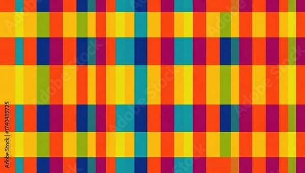 Fototapeta Vibrant Overlapping Stripes Geometric Pattern Background.