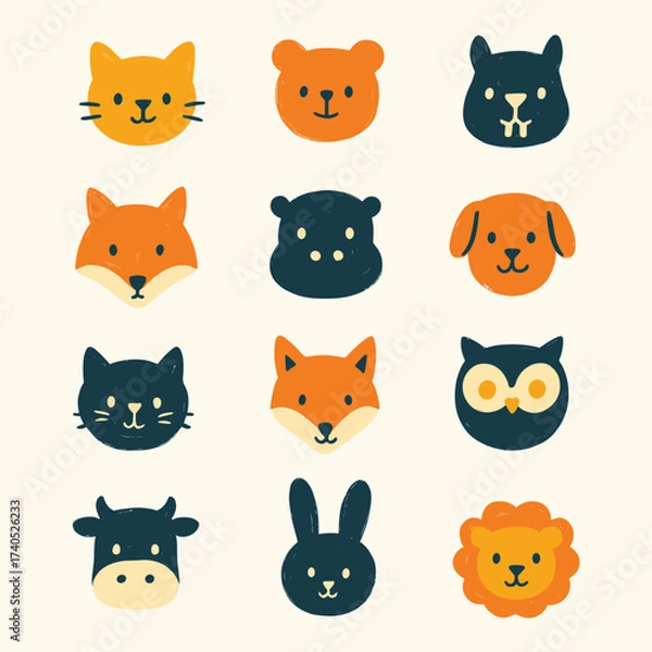 Obraz Hand-drawn animal Vector Illustration