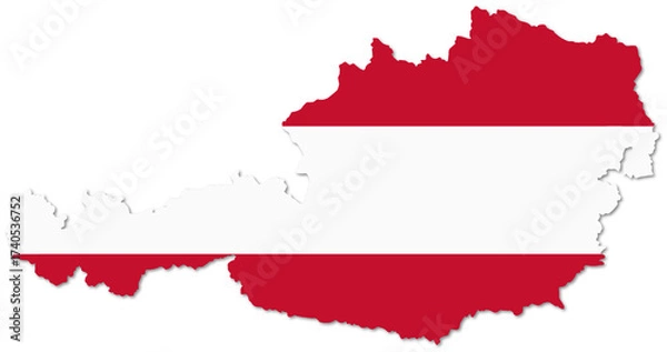 Obraz Austria map