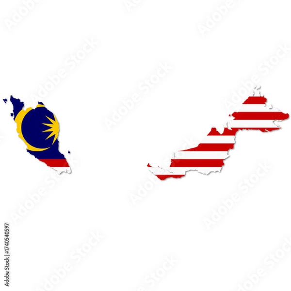 Obraz Malaysia map