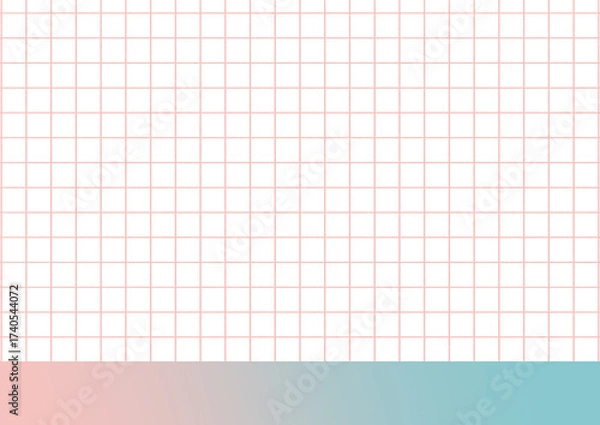 Obraz マス目のかわいい背景イラスト