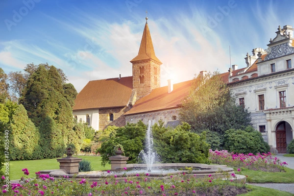 Obraz mansion XII- XVI century in Pruhonice near Prague