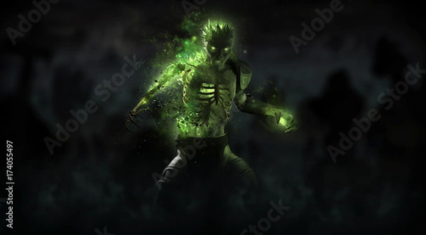 Obraz Zombie necromancer character