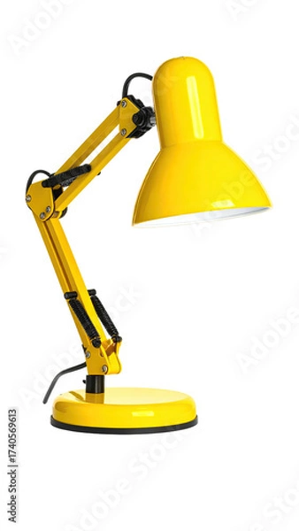 Obraz Yellow adjustable desk lamp
