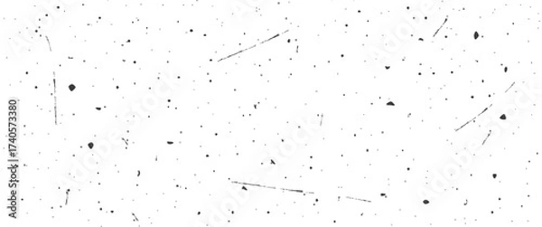 Fototapeta Speckled gritty background. Monochrome texture of stains, scratches, crack. Subtle halftone grunge urban pattern. Vector illustration.