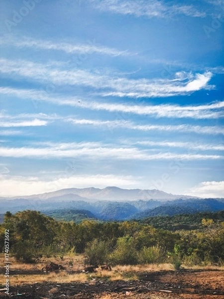 Obraz clouds over the mountains