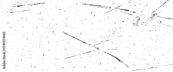 Fototapeta Speckled gritty background. White paper grunge backdrop with dust and dirt. Distress grain background. Vector illustration.