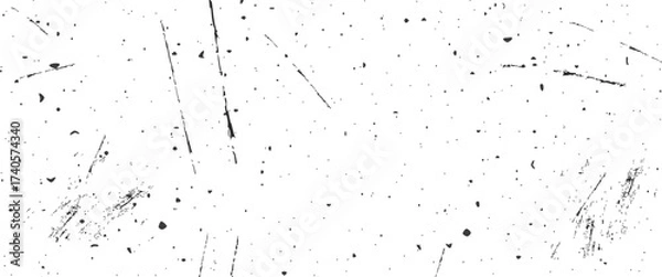 Fototapeta Speckled gritty background. Grungy splash repeated effect. Black and white Retro moldy cement slab. Abstract texture old surface. Vector illustration.
