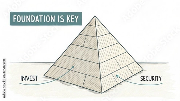 Obraz Importance of Strong Foundation in Financial Investment for Long-Term Security and Growth Strategies for Success