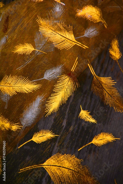 Obraz goldene federn