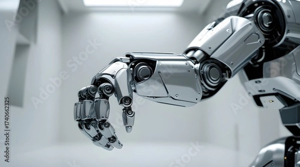 Fototapeta Prosthetic Bionic Robot Hand – Innovation in Robotics