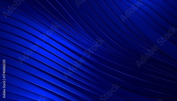 Obraz Abstract Blue Lines - Dynamic and Modern Background Texture.