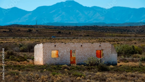 Obraz A house on fire.