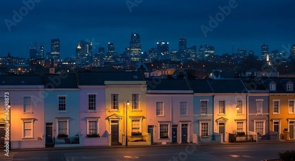 Obraz san francisco skyline at night