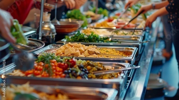 Fototapeta A photo of catering event invoices