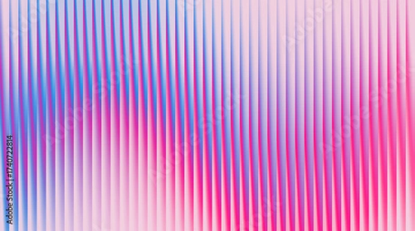 Fototapeta Abstract vertical lines create a vibrant gradient of pink, purple, and white hues.