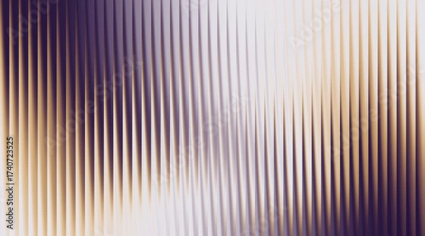 Fototapeta Abstract background with vertical lines in purple, white, and gold colors.