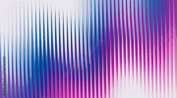 Fototapeta Colorful abstract background with a vertical striped pattern in blue, purple, and pink hues.