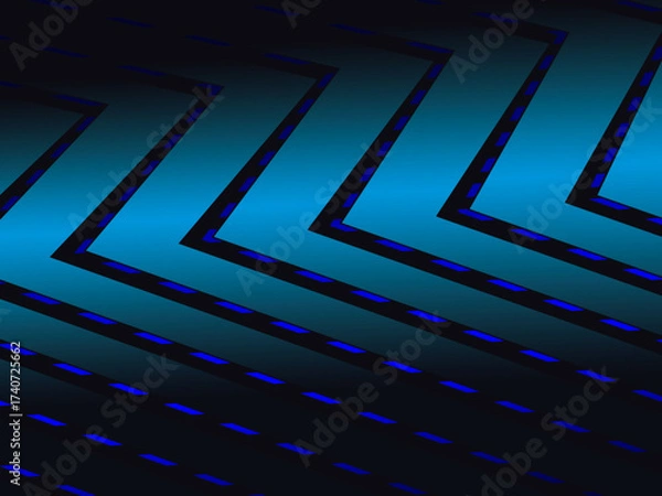 Fototapeta Premium background design with diagonal dark blue stripes pattern. Vector horizontal template for digital lux business banner, contemporary formal invitation, luxury voucher, prestigious gift certific
