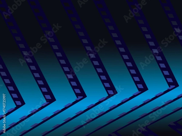Fototapeta Premium background design with diagonal dark blue stripes pattern. Vector horizontal template for digital lux business banner, contemporary formal invitation, luxury voucher, prestigious gift certific