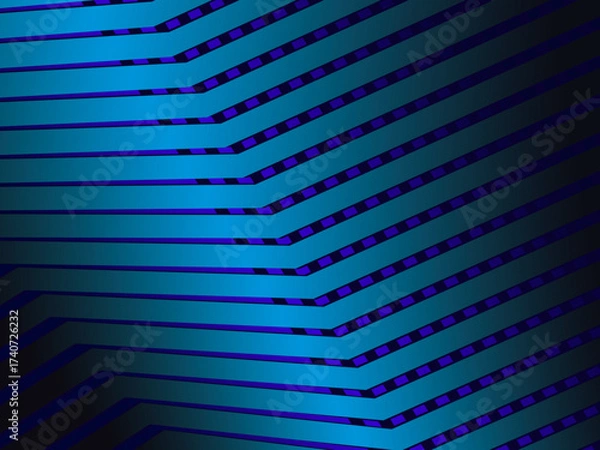 Fototapeta Premium background design with diagonal dark blue stripes pattern. Vector horizontal template for digital lux business banner, contemporary formal invitation, luxury voucher, prestigious gift certific