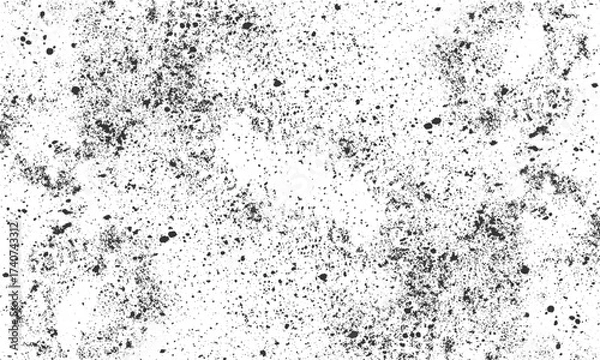 Fototapeta Grunge sprayed ink texture with rough scratched vintage background pattern  . Distressed old grunge background with sprayed ink grain and monochrome texture  
Vintage grunge background