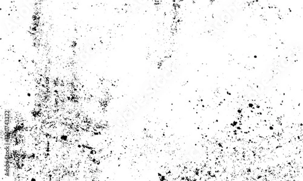Fototapeta Subtle sprayed ink grain texture overlay with grunge background design  . Abstract black and white gritty grunge background with sprayed ink texture  