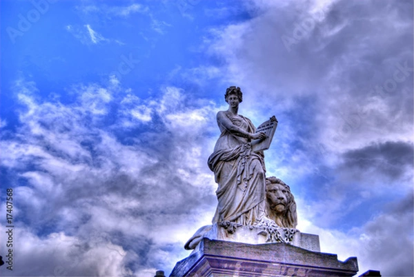 Obraz Steinfigur + Himmel