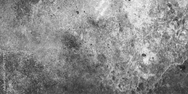 Fototapeta Old concrete floor black white grunge texture, Old cement wall with crack broken and dirty for structure background, vintage abstract texture of old surface, dirt overlay or screen effect black wall.