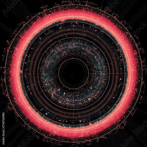 Obraz abstract background with circles