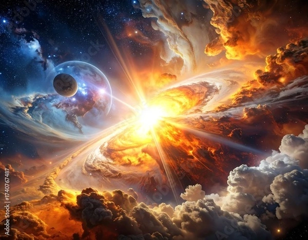 Fototapeta Celestial cosmic event