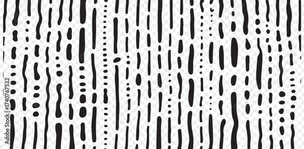 Obraz Abstract Black and White Vertical Line Pattern