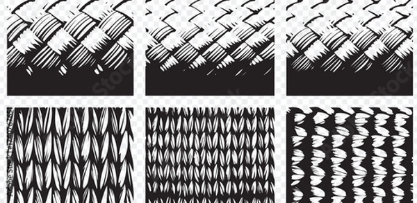 Obraz Woven Textures Black & White Patterns