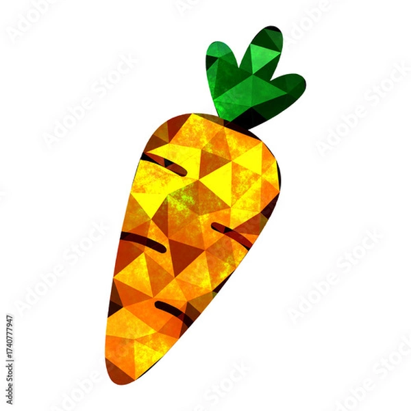 Fototapeta モザイク×にんじん