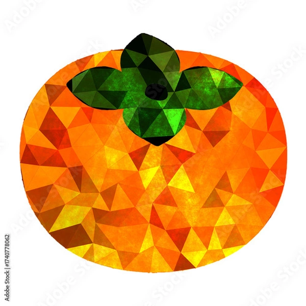 Fototapeta モザイク×柿