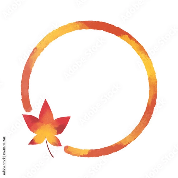 Fototapeta 秋の紅葉のフレーム