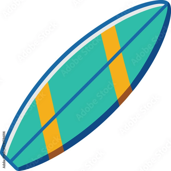 Obraz Surfboard Vector Illustration