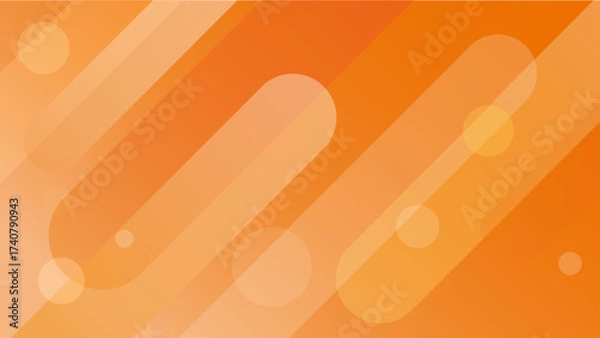 Obraz オレンジの秋らしいグラデーション抽象背景、ポップなモダンデザイン