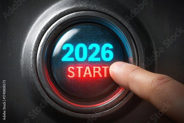 Fototapeta 2026 start, AI generated