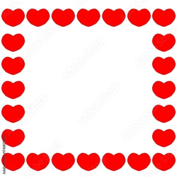Fototapeta ハートのフレームイラスト