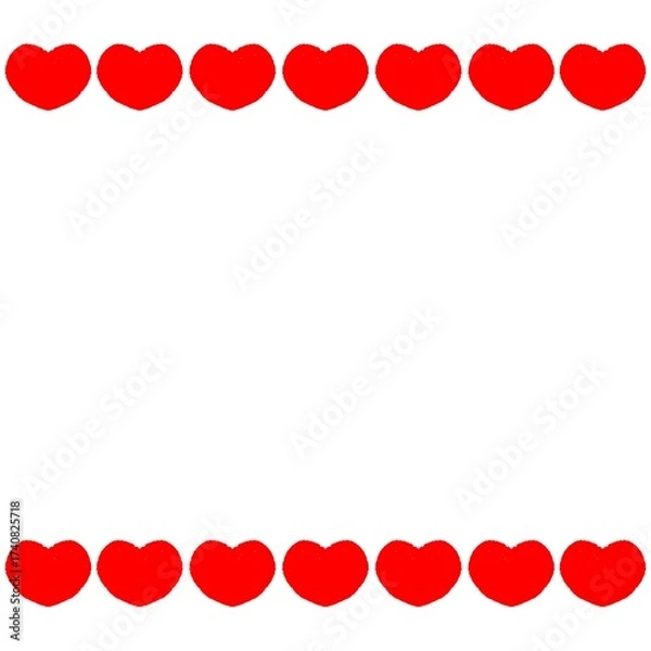 Fototapeta ハートのフレームイラスト