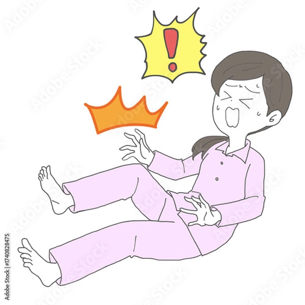 Fototapeta 足がつった女性3