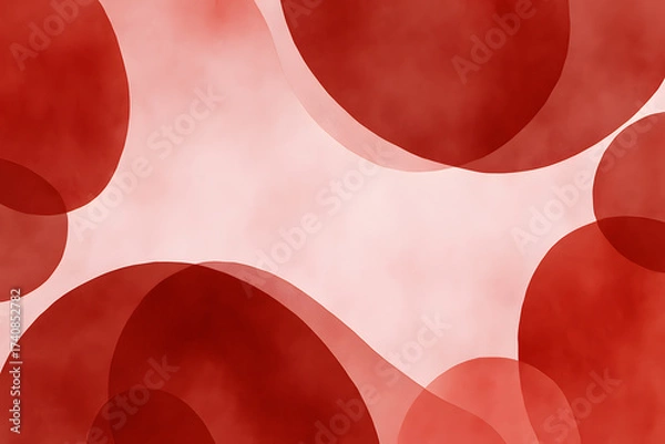 Fototapeta 赤色の水彩オーバーレイ