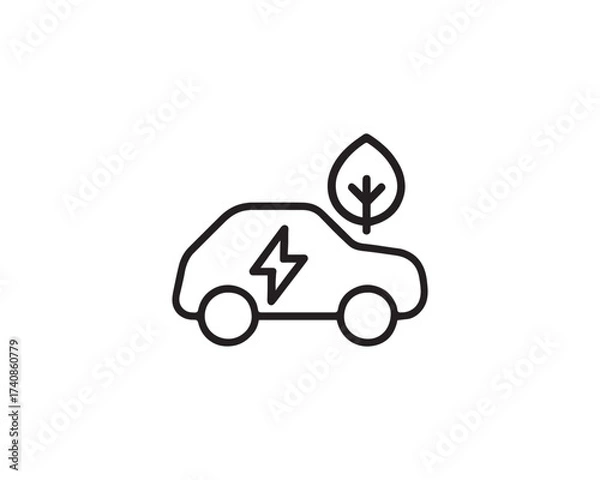 Obraz Zero emission transport system icon vector design illustration.