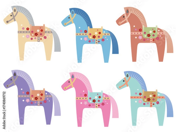 Fototapeta 年賀状・干支・午年