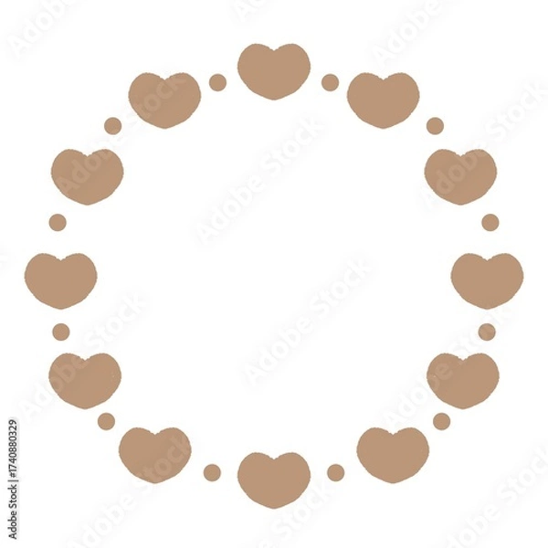 Fototapeta ハートのフレームイラスト