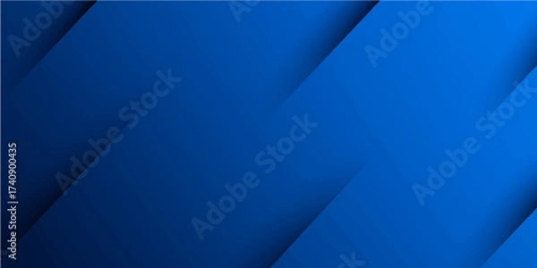 Fototapeta The blue abstract background design features waves of origami paper shapes to light up the vector concept template illustration