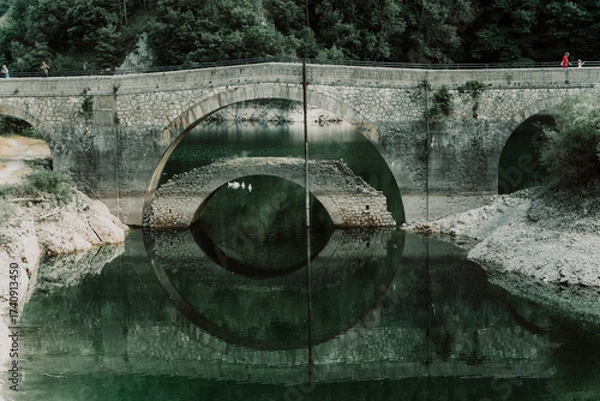 Fototapeta bridge over the river