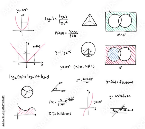 Obraz 수학공식과 그래프_세트3_251004