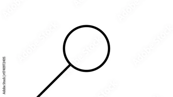 Fototapeta Magnifying glass